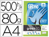 Papel A4 80 Gramos Reciclado Inapa Tecno Green