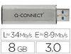 MEMORIA USB Q-CONNECT FLASH 8 GB 3.0 Sujeto a 0,24 € de canon